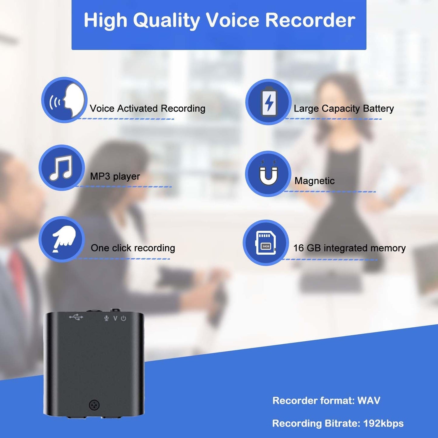 Mini Voice Recorder: Capture Every Sound with Smart, Compact Precision 🎙️