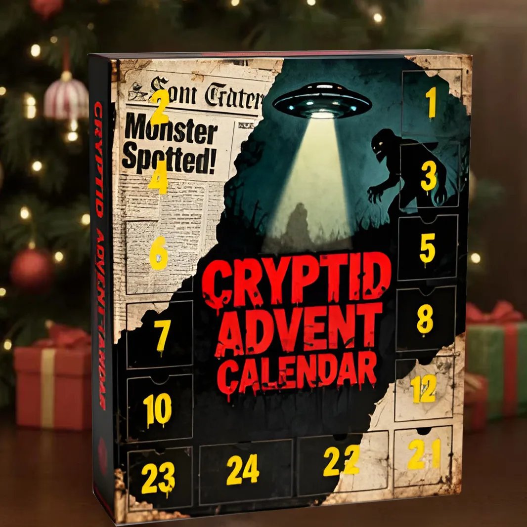 🔥LAST DAY 50% OFF🦍🛸2025 Cryptid Advent Calendar - Unbox the Unknown This Christmas 🎁👽