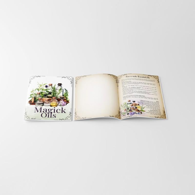 ✨ Magick Oils Quick Reference Book | 54 Attributes, Relationships & Uses | Kitchen Witch Spells & Herb Magic Guide