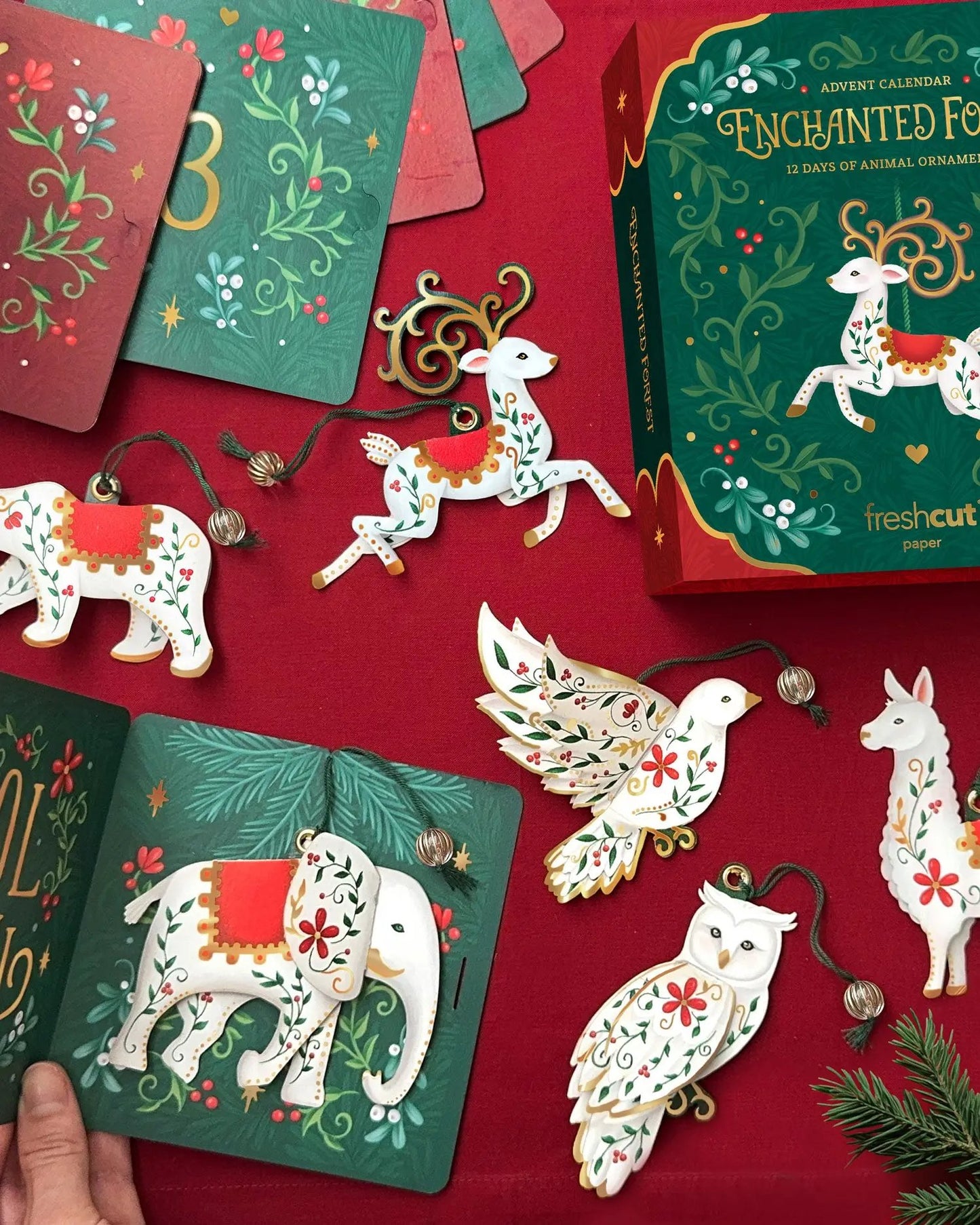 🔥Original Design💞🎄12 Days of Enchanted Forest Ornaments Advent Calendar