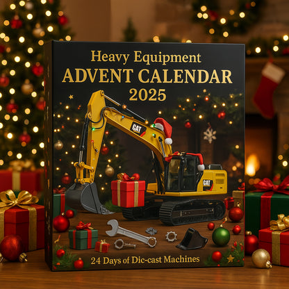 🌲Christmas Gift--Heavy Equipment Advent Calendar 2025 · 24 Die-cast Machines