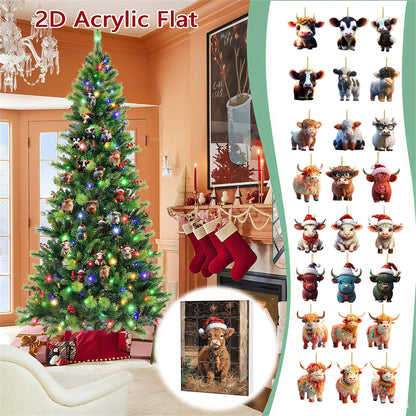 Christmas Cow Advent Calendar 2025 – 24 Days of Festive Fun with Adorable Cow Ornaments 🐄🎄