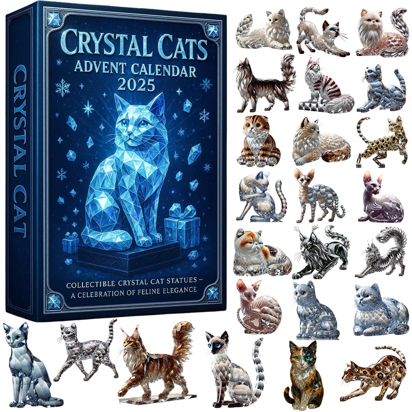 🌲Christmas Gift--Crystal Cats Advent Calendar 2025