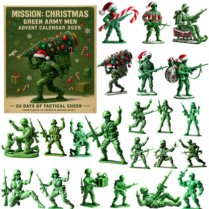 🌲Christmas Gift--MISSION: CHRISTMAS – Green Army Men Advent Calendar