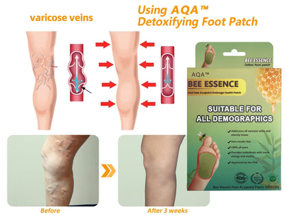 AQA™ LymphTox Bee Essence Slimming & Detox Foot Patches