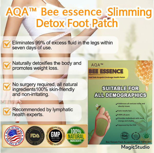 AQA™ LymphTox Bee Essence Slimming & Detox Foot Patches