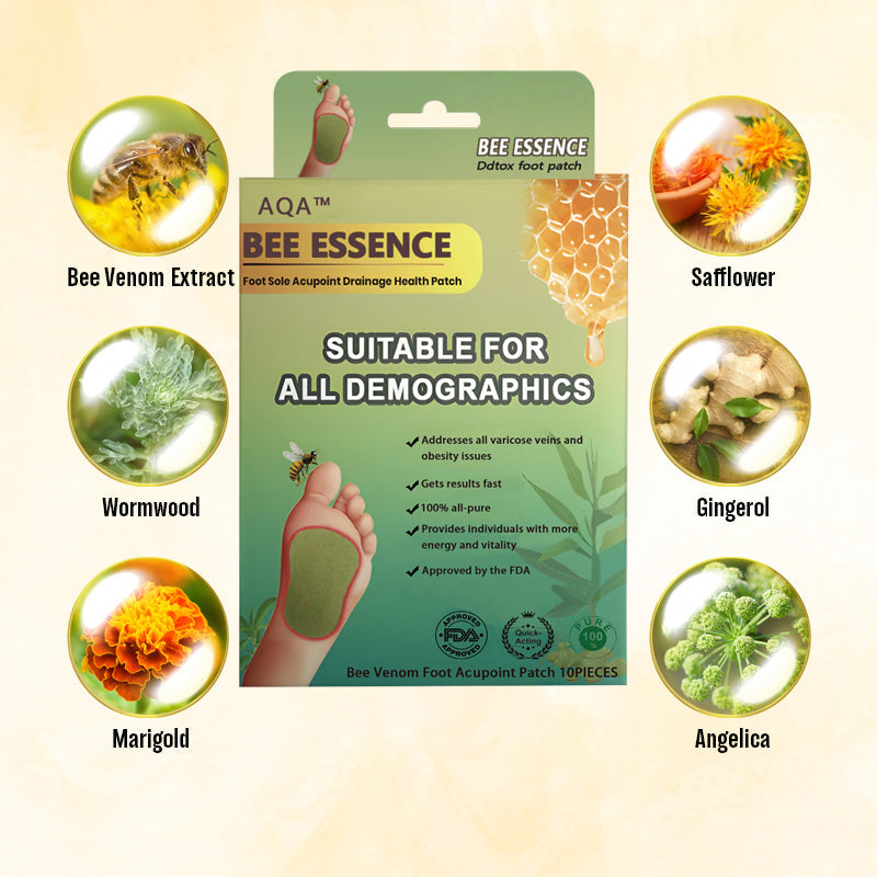 AQA™ LymphTox Bee Essence Slimming & Detox Foot Patches
