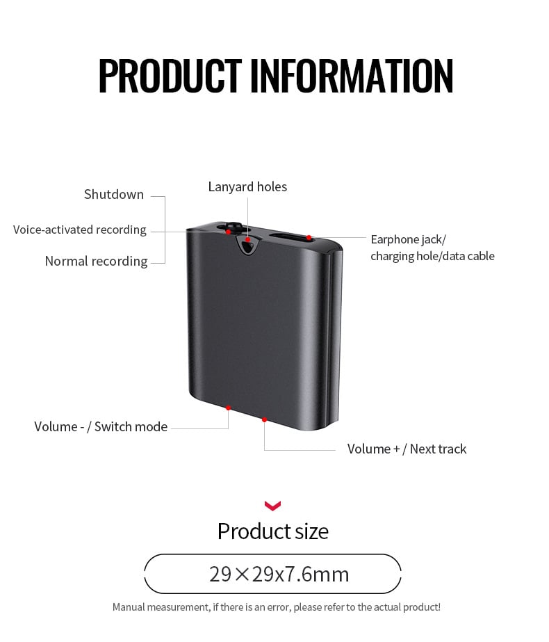 Mini Voice Recorder: Capture Every Sound with Smart, Compact Precision 🎙️