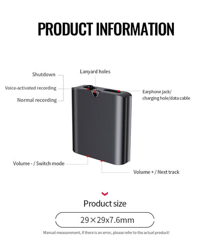 Mini Voice Recorder: Capture Every Sound with Smart, Compact Precision 🎙️