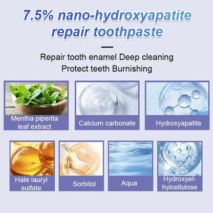 7.5% Nano-Hydroxyapatite Restorative Toothpaste